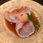 鮨菜 和喜智 - キンキ　炙り　紅葉おろし