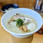 RAMEN 青ニ彩 - 鶏白湯ラーメン塩＋味玉
