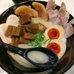 Noukou Torisoba Menya Roman - 濃厚鶏そば,チャーシュー,味玉,メンマ