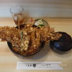 千束いせや - えび穴子天丼