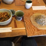 Soba Purasu Sakei Koru Kirara - かき揚げ丼セット