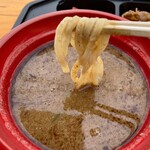 元祖 肉玉そば 越智 - 肉玉つけ麺1,000円＋辛み玉100円(新宿大つけ麺博)