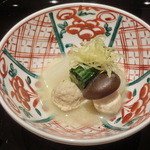 懐食　春慶　 - 炊合せ・かぶら、大黒しめじ、鴨団子等の白味噌仕立て