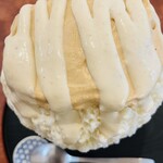 こひる庵 - 薄い方がバナナソース　濃い方はキャラメルクリーム