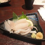 三代目網元 魚鮮水産 - 生イカの刺身