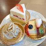 PATISSERIE POMME - 2ショートケーキ、8マリーアントアネット、18和栗モンブラン