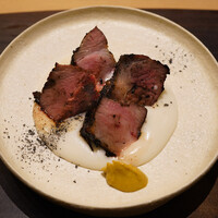 ひがしやま 司 - 長野県サンサンポーク炭火焼き、百合根ソース