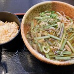 一乃庵 - 料理写真:山菜そばとかやくご飯