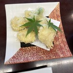 あら浜 - 鮭の白子の天ぷら