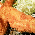 駿河 - 2013.11.2  エビフライアップ☆　太い所で厚さ３ｃｍ以上、大きさ１５ｃｍ以上　でかい☆☆