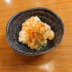 Sanchoku Kaisan Izakaya Hama Yaki Tarou - お通し_ポテトサラダ