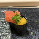 寿司のあおやま - たらこウズラ！！