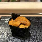 寿司のあおやま - ウニ！！ここで皿交換！！