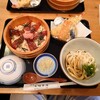 Nanakoshi Honten - ●伊勢うどん マグロのてこね寿司 天ぷら盛り　1,880円