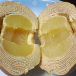 パックリ2つに。