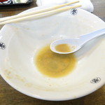 こってりらーめん誉 - 完食しました