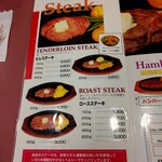 バッファローキング - メニュー