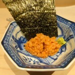 Ginza Sushi Nakahisa - 車海老の味噌のシャリ和え