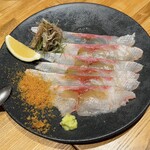 洋食 おがた - カンパチのカルパッチョ　唐墨