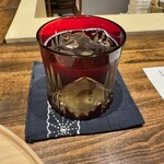 温石 - 自家製梅酒のソーダ割り