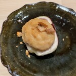 温石 - 無花果の風呂炊き。落花生味噌餡が素晴らし過ぎます。