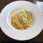 ビストロ felice - 白金豚ベーコンのカルボナーラ　ハーフ