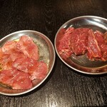 Yakiniku Chihara - タン　1210円、ハラミ　1210円