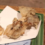 柳家 - 茸の天ぷら　天然平茸　　(2013/10)