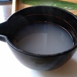蕎麦処 くに作 - 蕎麦湯