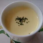 蕎麦処 くに作 - 豆乳とカボチャのスープ