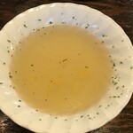 鳥心 - 定食のスープ