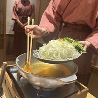 神戸牛 しゃぶしゃぶ おもき 離れ 銀座店 - 千寿葱