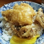 小もろそば店 - 最高！ゲソ丼！！
