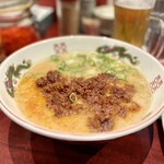 炎王ラーメン - たっぷりの辛味噌