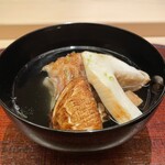 山﨑 - 松茸白河甘鯛と胡麻豆腐のお吸い物