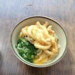 なかむら - かき揚げ天乗せの釜玉