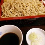 神田まつや - お酒の後は、「もり」です。（山葵は別注になっていて、\50-です）