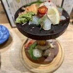 たきび炉端 ふく炉 - 森香るスモークカルパッチョ