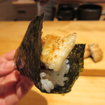 名代 豊寿司 - 鰻の手巻き