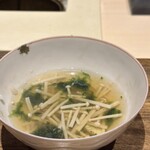 温石 - 14.エノキと蛤の出汁に焼き飯