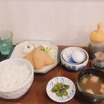 松角 - アジフライ定食