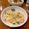 Yudeagesupagethipasuta - 料理写真:カルボナーラ 海老 1350円