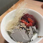 ビストロシノワ YASMIN - 胡麻アイスと杏仁豆腐のパフェ