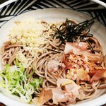 おらが蕎麦 - 冷やしぶっかけ蕎麦　アップ