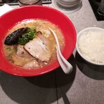 麺場居酒屋 ラの壱 - とんこつもとあじ＆ライス