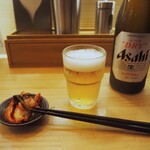 らぁめん しゅき - キムチ ＆ 瓶ビール