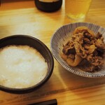 らぁめん しゅき - 冷やし中華 しゅきらく専用トッピング 牛しぐれ＆トロロ