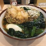 そばの神田 東一屋 - アサソバビンボー！　
      朝そば＋えびかき揚げ！