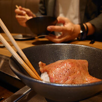 東京焼肉いのうえ 銀座店 - いのうえロース 雌牛黒毛和牛A5ランクBMS最上級