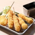 Osaka Shinsekai's famous fluffy kushikatsu (1 piece)